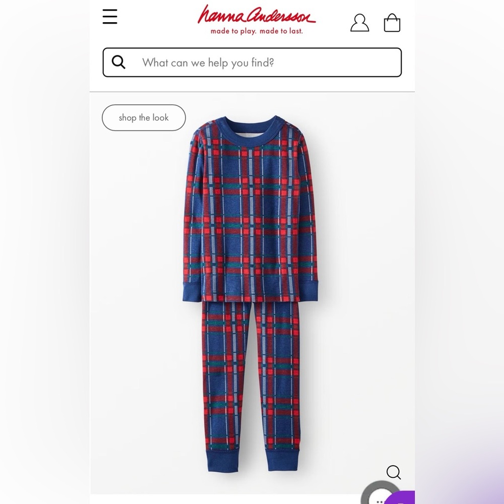 Hannah Anderson Plaid Pajamas size 12